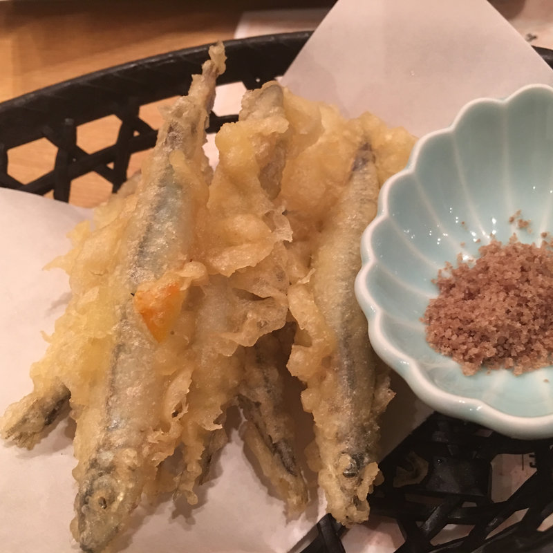 きびなごの天ぷら(博多三昧 まるとく食堂)