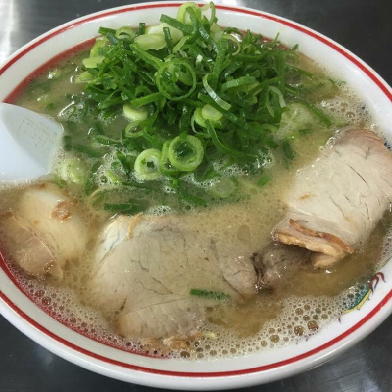 ネギ山ラーメン(長浜ラーメン 福重家)