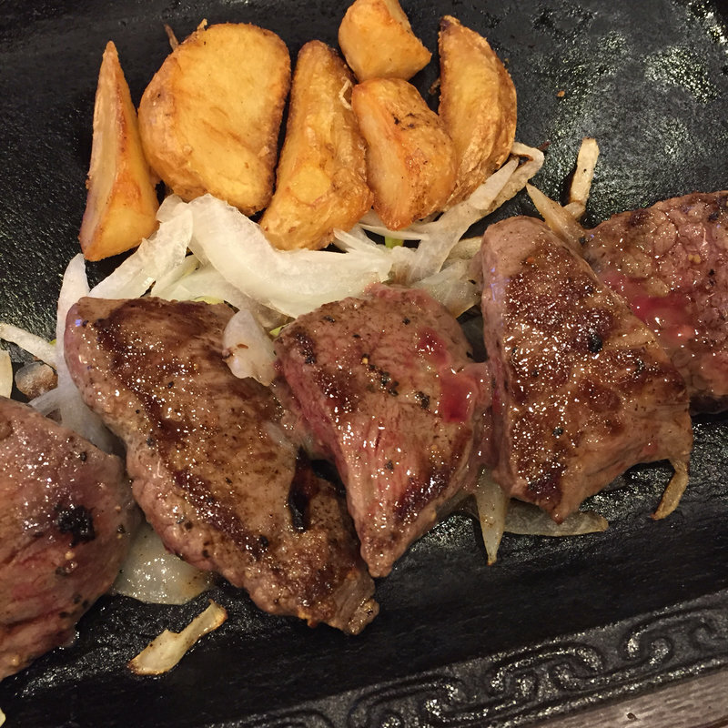 イチボの熟成赤身カットステーキ(ステーキガスト 広島羽衣店 )