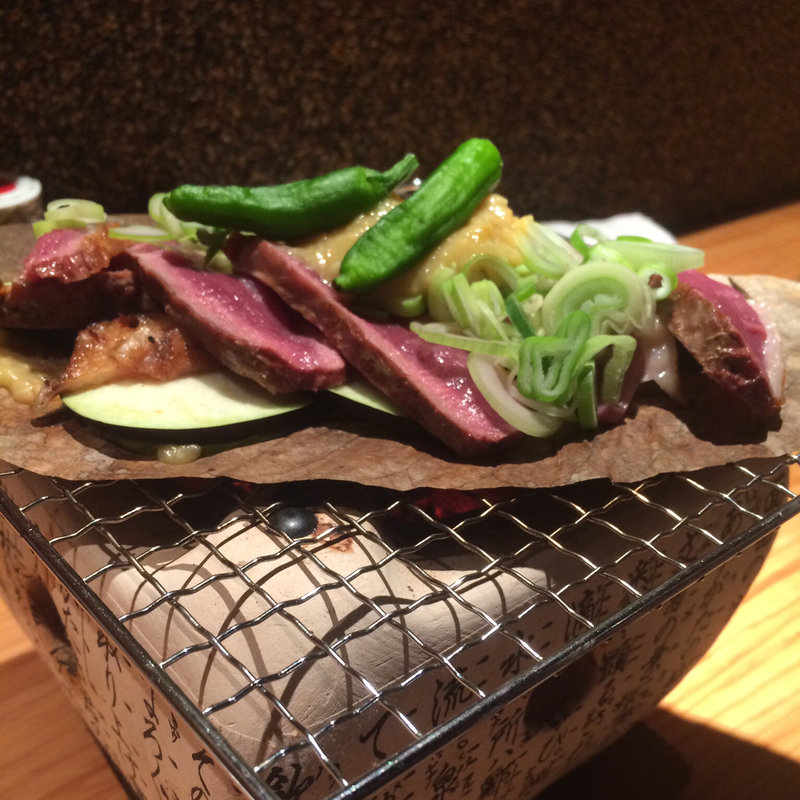 鴨の朴葉焼き(デニーロ)