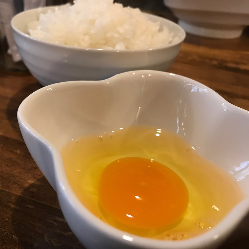 たまごかけご飯(支那そばやっちゃんち)