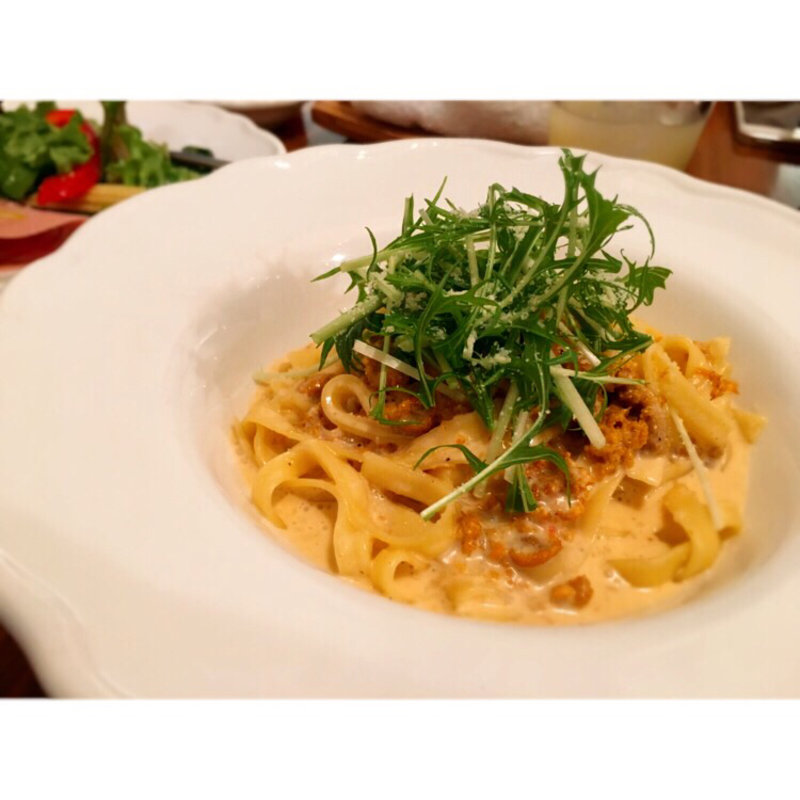 特選生ウニのクリームソース リングイネ(トラットリア ラパーチェ （Trattoria La Pace）)
