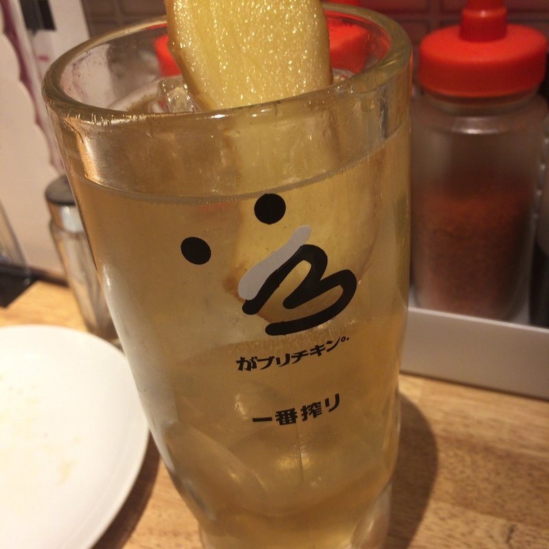 漬込みハイボール・ハニージンジャー(骨付鳥、からあげ、ハイボール がブリチキン。浅草橋店)