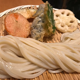 野菜天ざるうどん(切麦や甚六)