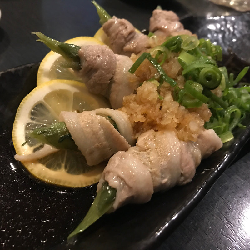 みょうが肉巻おろしポン酢(博多 王道坊主)