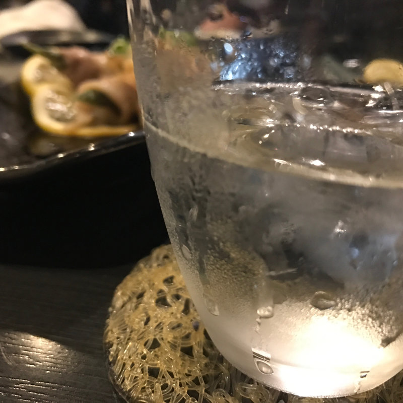 芋焼酎ロック(博多 王道坊主)