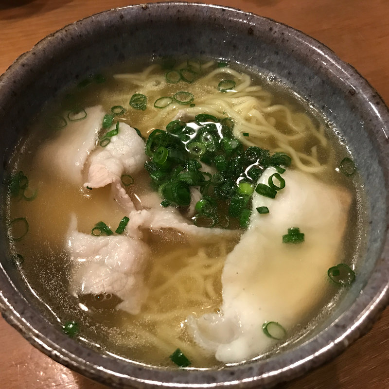白身魚と豚バラの直ラーメン(駒沢 魚庵 直)