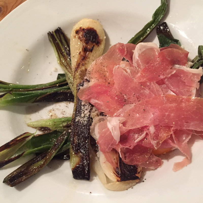 葉玉ねぎのローストと生ハム(リロイズ)