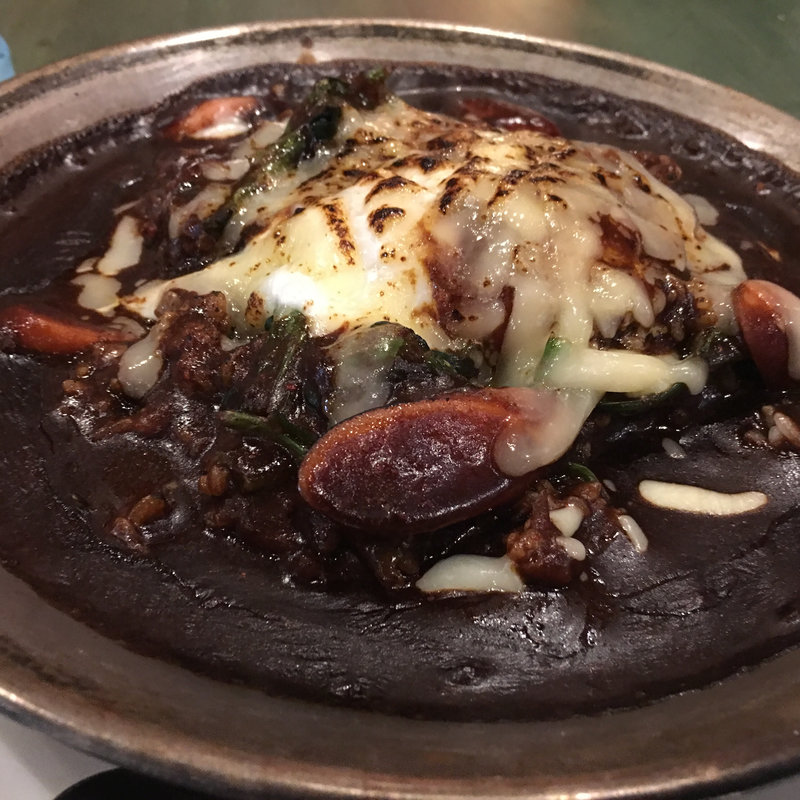 鉄板焼きカレー(カレーの二重丸 小戸店)