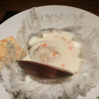クラムチャウダー(日本料理「水簾」)