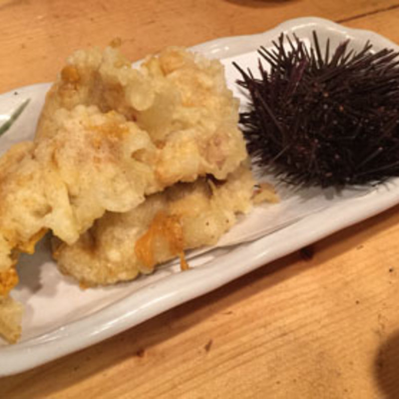 うにの天ぷら(ちょい呑み餃子 )