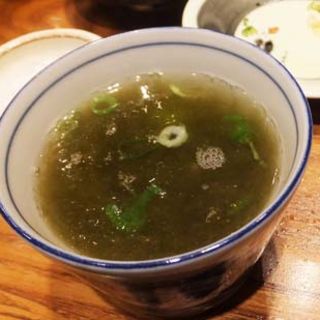昆布スープ(牡蠣場 北海道厚岸)