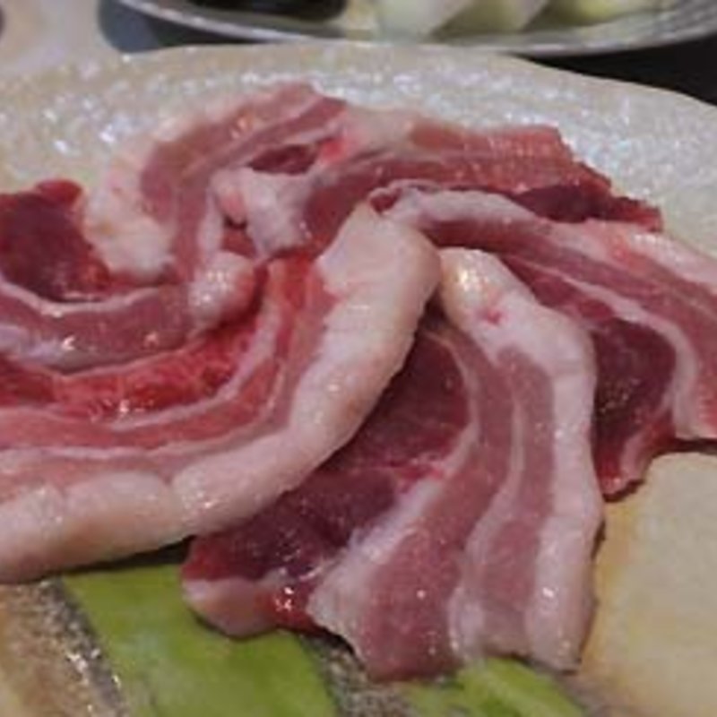 奄美産の島豚(焼肉なべしま西新店)