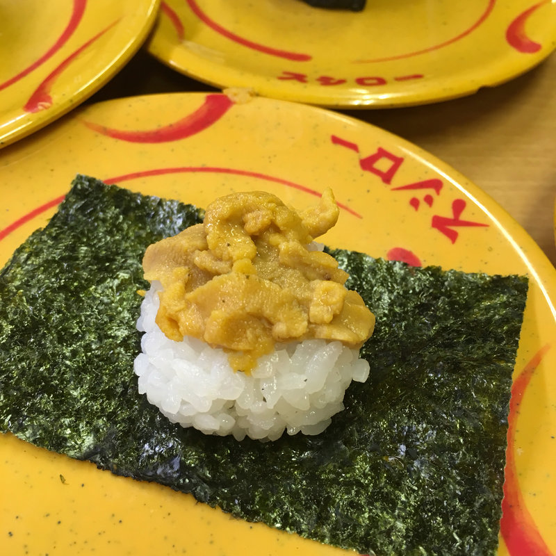 小川商店の北海生うに(スシロー 明石藤江店)