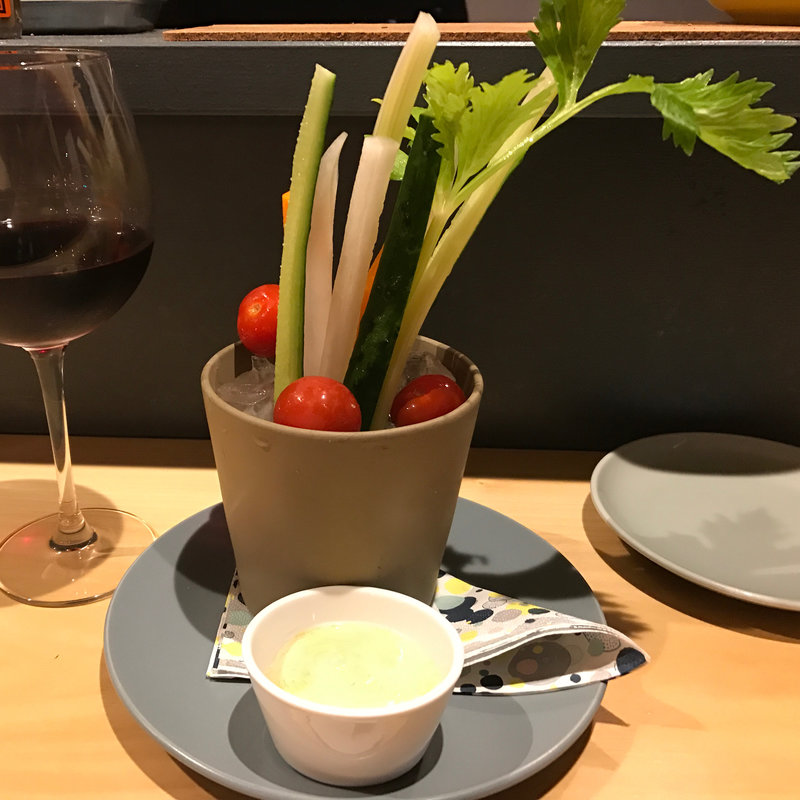 季節野菜のバーニャカウダ(肉バル ノダニク)