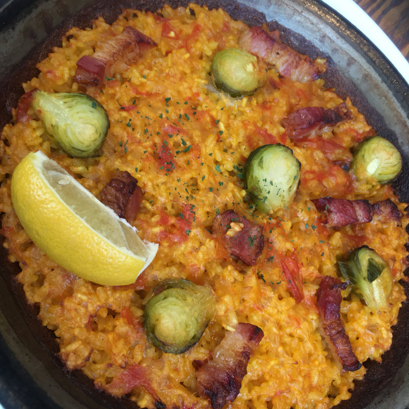 芽キャベツとベーコンのパエリア(Bar Español LA BODEGA 渋谷店（バル エスパニョール ラ ボデガ）)