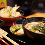 天丼とかけうどんセット