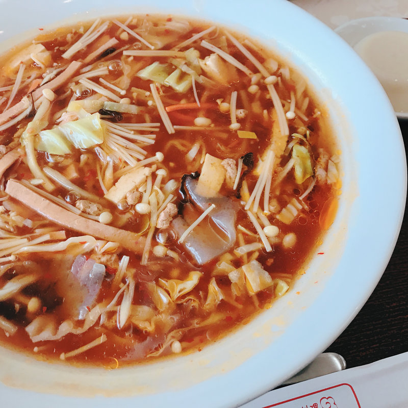 特製サンラーメン(中一素食店 健福)