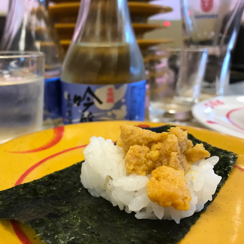 小川商店の北海生うに(スシロー 福岡原田店)