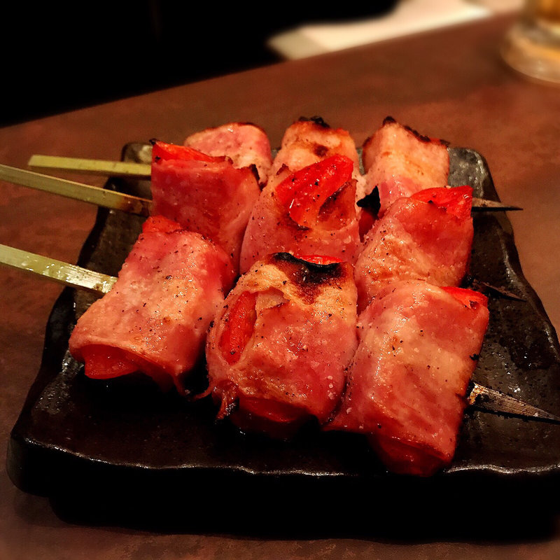 トマト巻き(炭火串焼 千串屋 六本木店 )