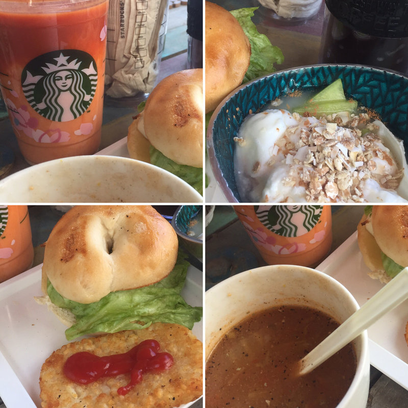 egg & cheese bagel morning(BOXX Coffee & X-presso)