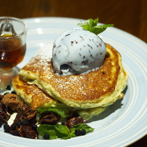 チョコミントパンケーキ(ハッシェル カフェ （Hashelle Cafe）)の