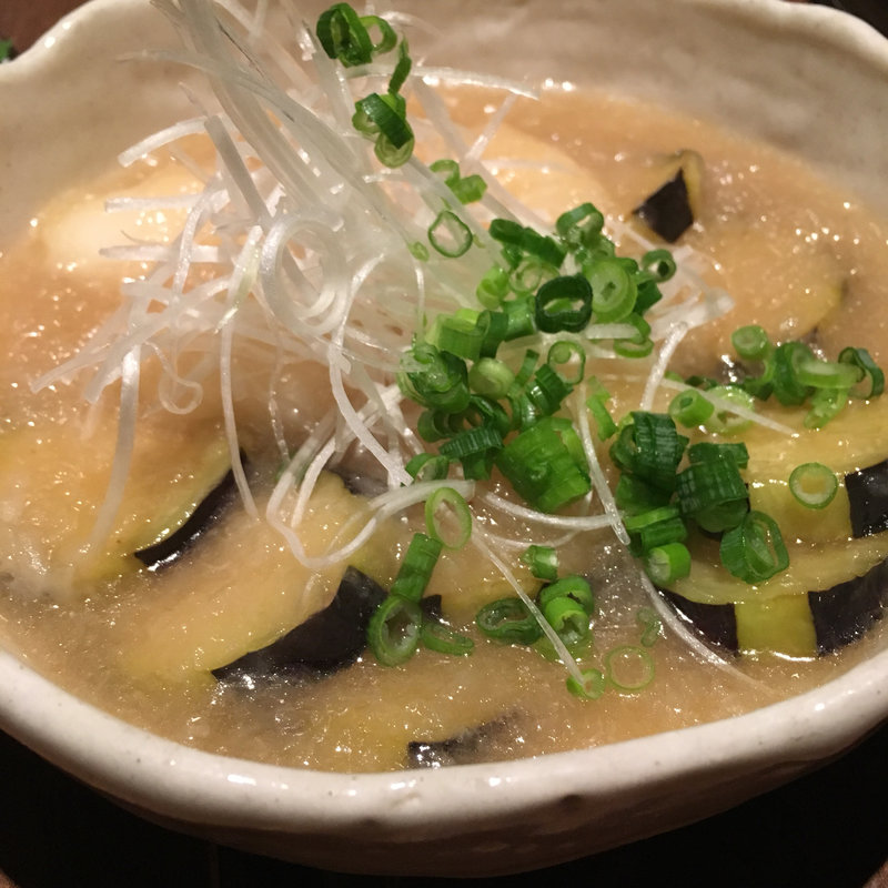 茄子ともちのしぐれ煮(串房酔゛)