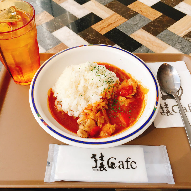 チキンカレーライス     ワンドリンク付き(猿カフェ  愛知学院大学名城公園キャンパス店)