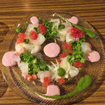鮮魚のカルパッチョ GALLINA rosa 風(京都 山小屋食堂 ガッリーナ （【旧店名】GALLINA rosa）)