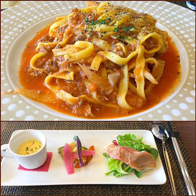 ポルチーニと牛肉のラグーセット(RISTORANTE CARBONAIA ALBERGO 芦屋店)
