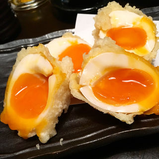 卵の天ぷら(大衆寿司酒場 丸福)