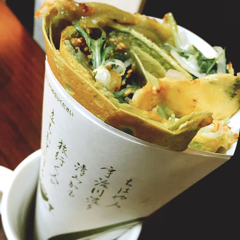 宇治の抹茶味噌クレープ(ちゃ～がんじゅ～cafe )