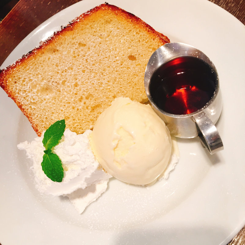 トーストシフォンとアイスクリーム(和カフェyusoshi 町田)