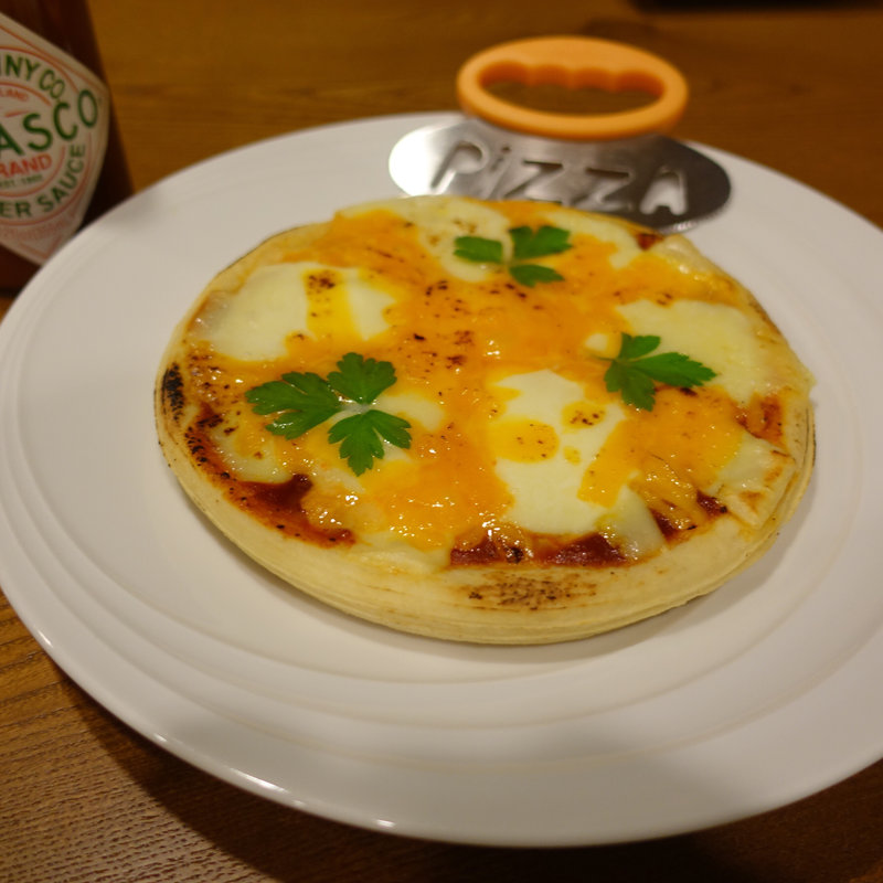 三種のチーズピザ(呑みどころ 逢月-Houzuki-)