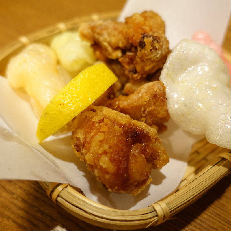 錦爽鶏 鶏の唐揚げ(呑みどころ 逢月-Houzuki-)