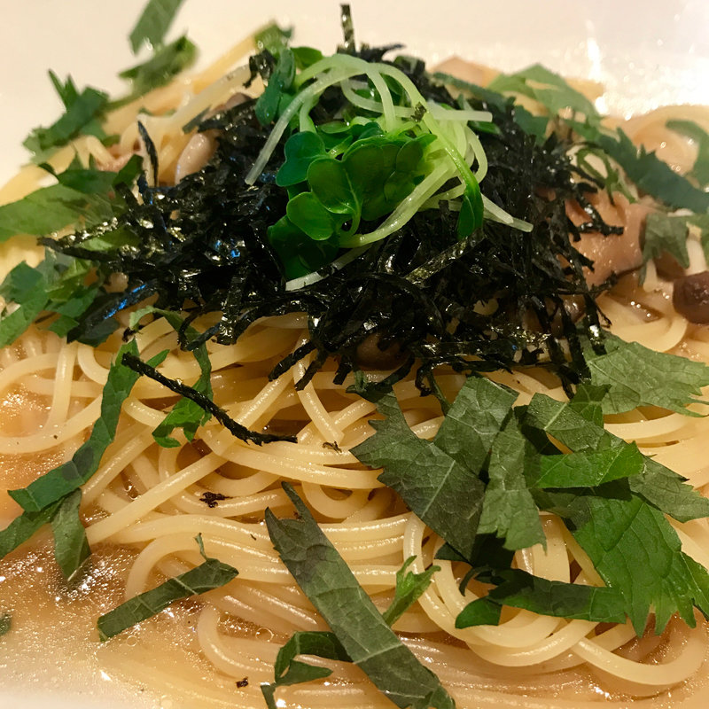 和風パスタ(カフェレジャン珈琲舎のだ)