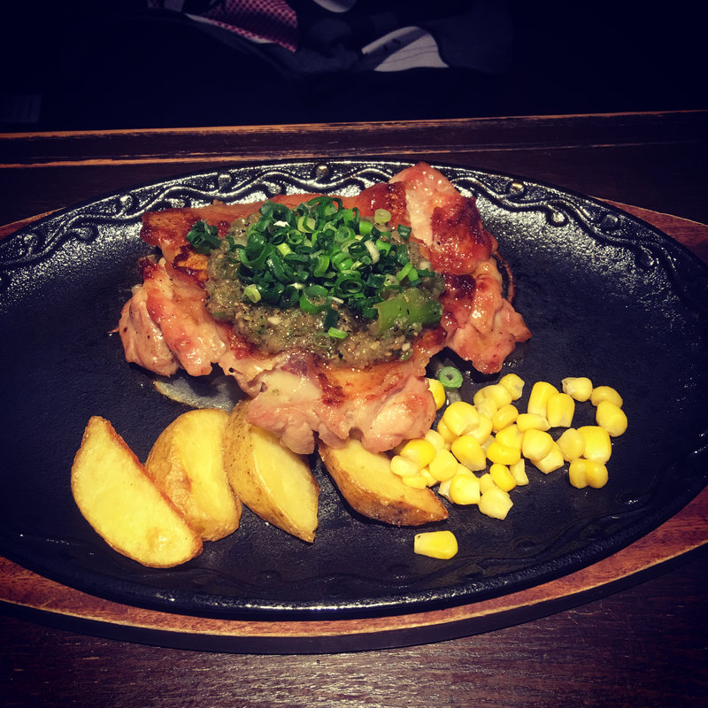 ネギ塩グリルチキン(ステーキハンバーグ&サラダバーけん郡山店)