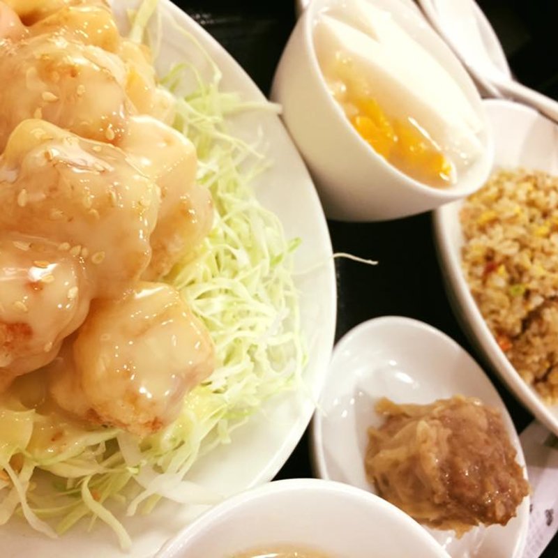 海老のマヨネーズ和え＋半チャーハンセット(華正樓新横浜店)