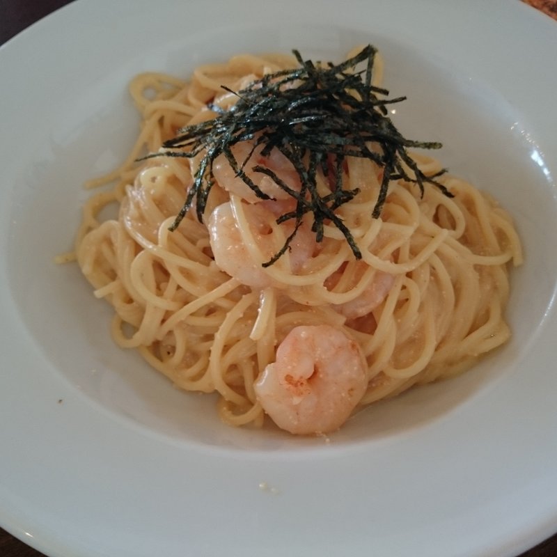 小エビと明太子のクリームソース(プレストンカフェ ニューポートひたちなか店 （The Preston Cafe）)