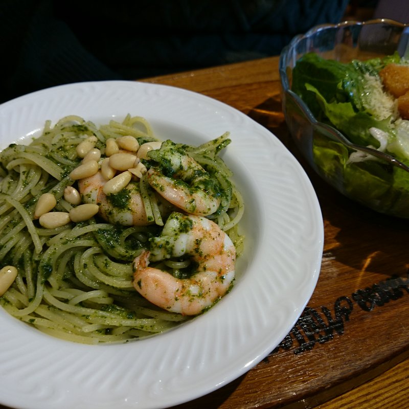 シュリンプのペストソーススパゲティ(アンナミラーズ高輪店)
