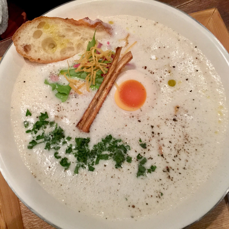 洋風ポタ塩ラーメン(新潟三宝亭 東京ラボ中目黒店)