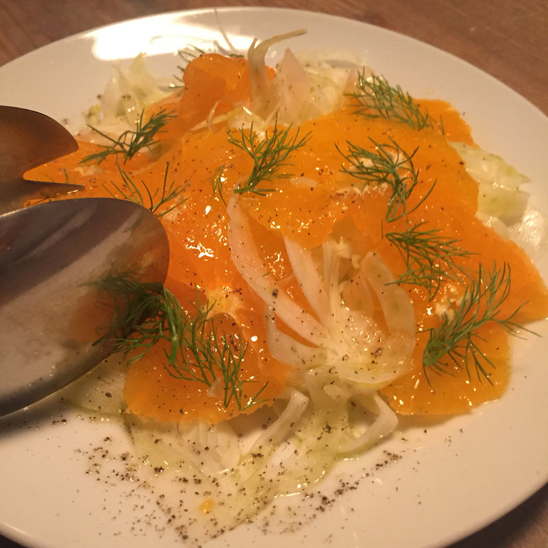 蜜柑のサラダ(ミルヴァン フィオーリ)