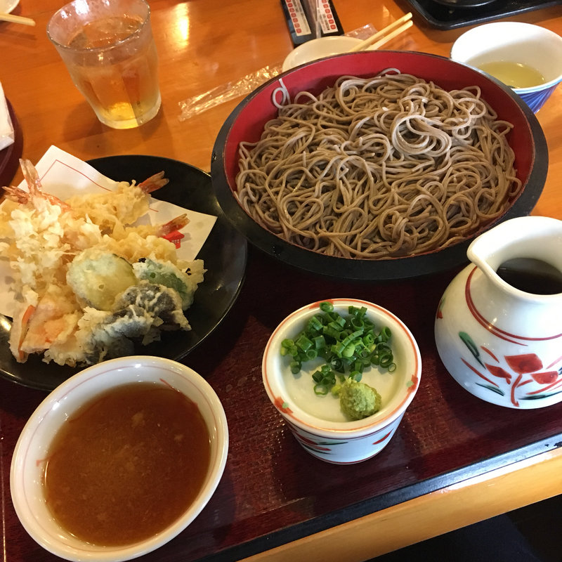 海老天もりそば(そば茶屋 吹上庵 姶良店 （ソバチャヤ フキアゲアン）)
