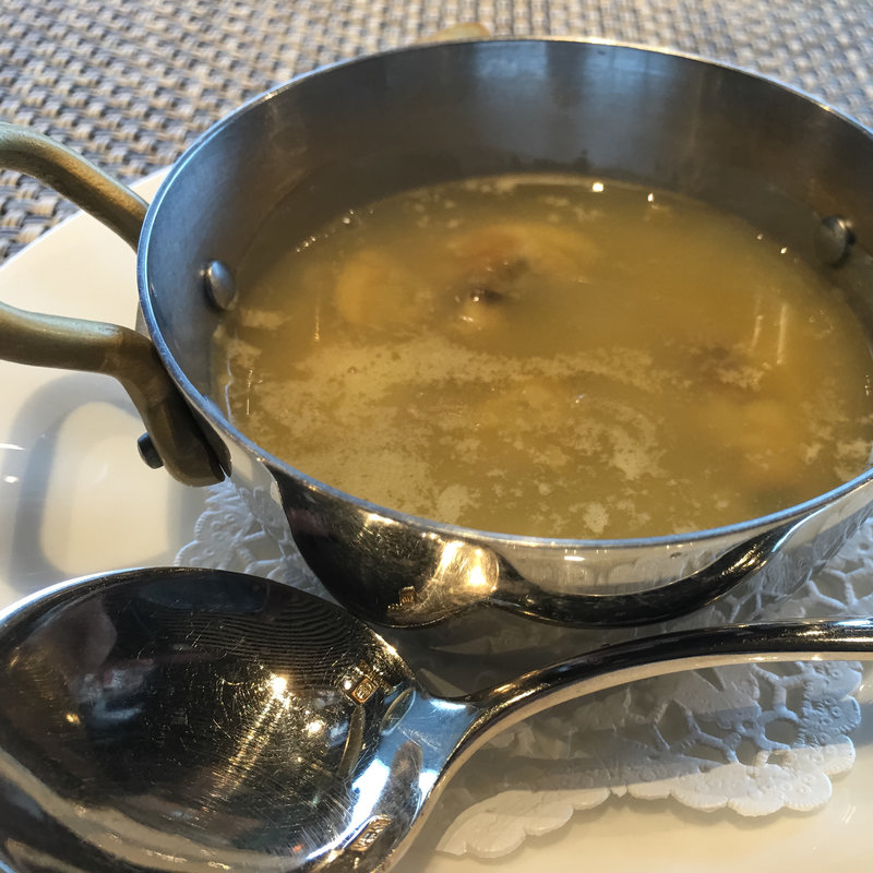 オニオンスープ(鉄板焼きダイニング竹彩)