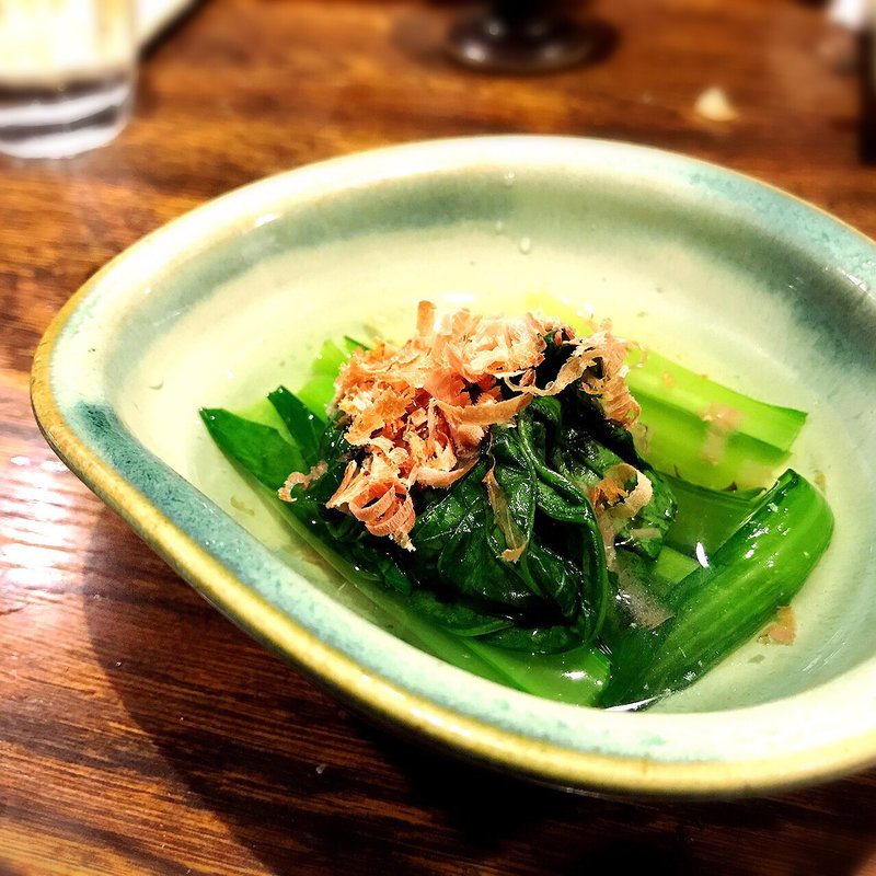 小松菜のおひたし(赤鬼)