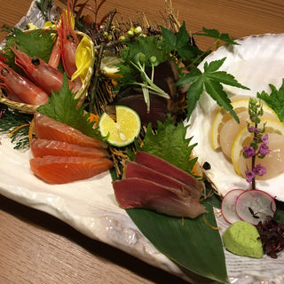 本日のお造り  五種盛り合わせ(海鮮山鮮  立川店)