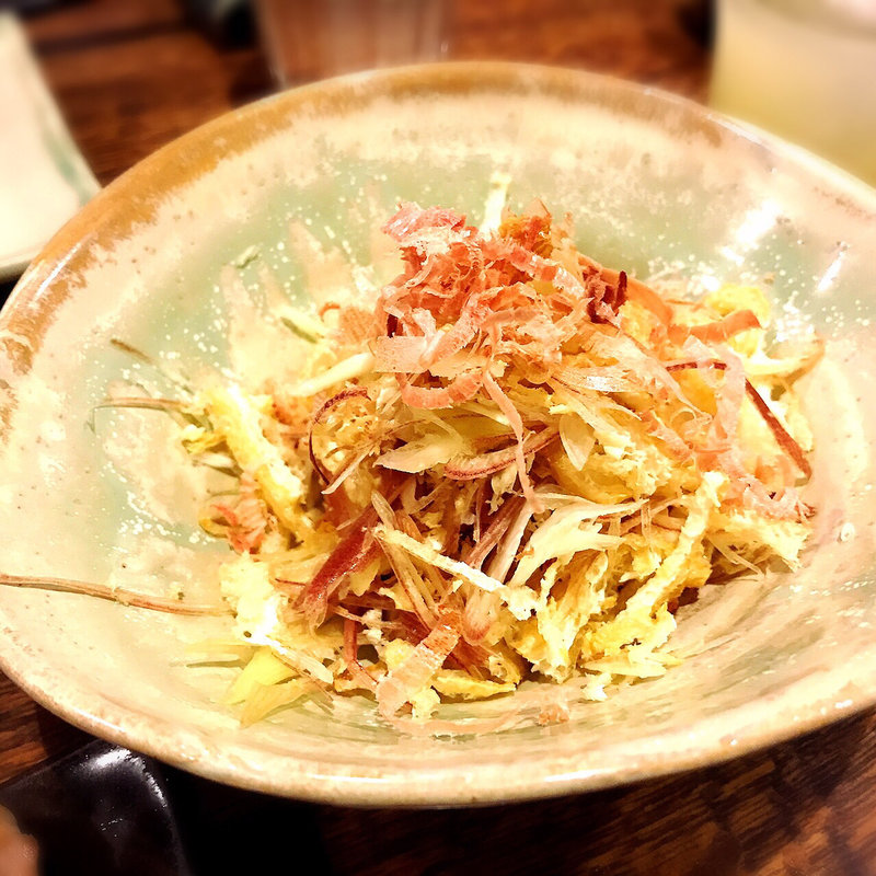 みょうがと油揚げ(赤鬼)