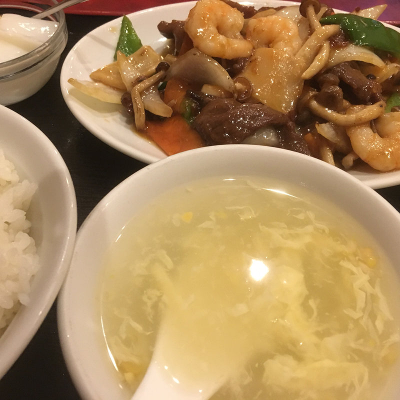 牛肉と海老と野菜のXO醬炒め(中華料理 家宴 )