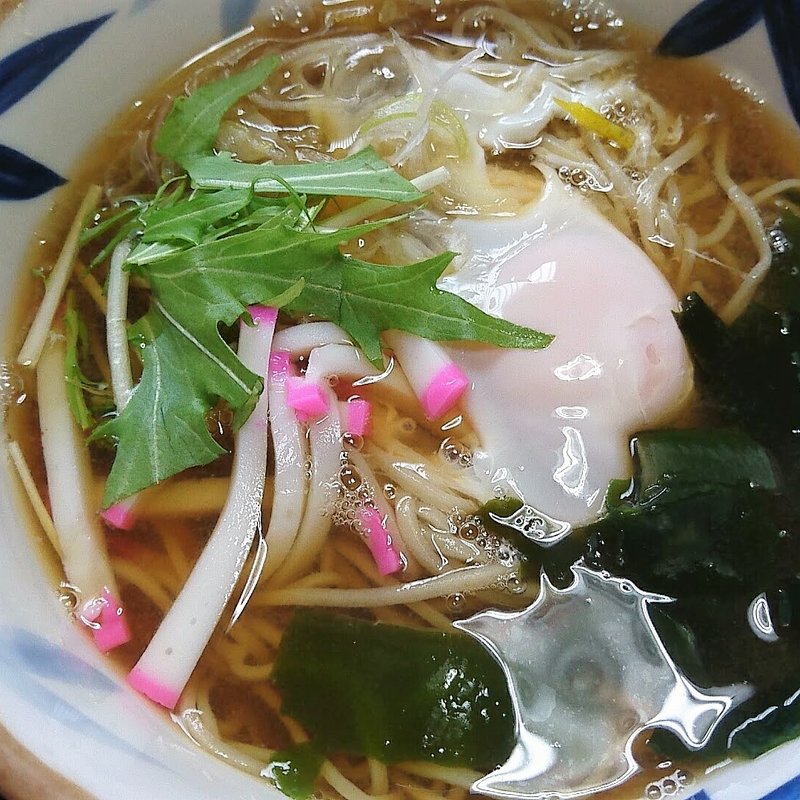 月見そば(手もみそばいけもり )