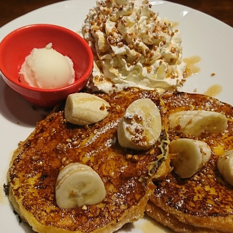 塩キャラメルバナナ フレンチトースト(Boston's CAFE 石窯ダイニング)